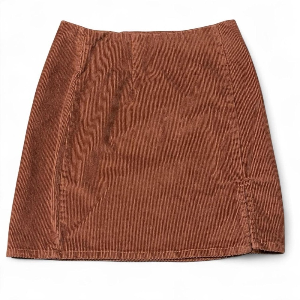 Aeropostale Brown Corduroy XS Mini Skirt - Y2K Style - Cute & Trendy